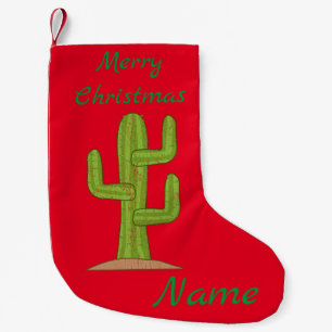 Meia De Natal Pequena Saguaro Cactus Thunder_Cove