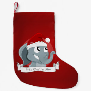 Meia De Natal Pequena santa-elephant-02.png
