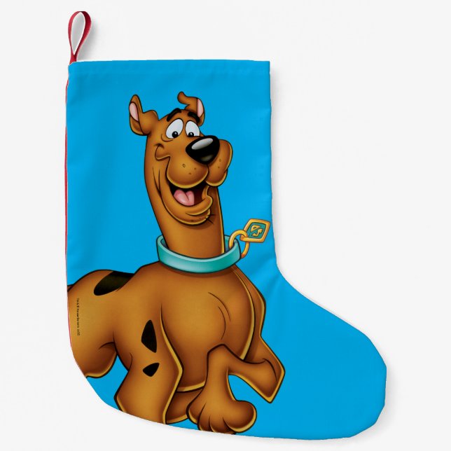 Meia De Natal Pequena Scooby-Doo Happy Walk (Frente)