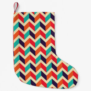 Meia De Natal Pequena Seamless geometric pattern with zigzags background