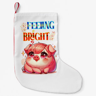 Meia De Natal Pequena Sensação de brilho
