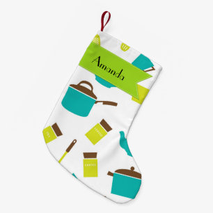 Meia De Natal Pequena Seu nome - utensílios da cozinha, Cookware,