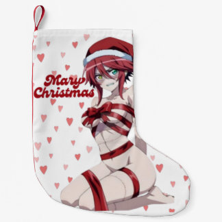 Meia De Natal Pequena Sexy Santa Marry Cristmas Wrapped Anime Girl