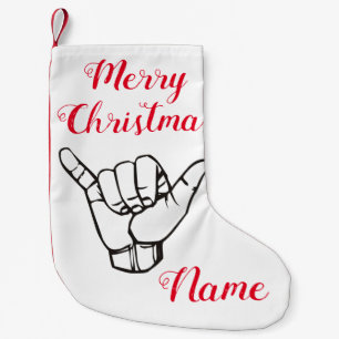 Meia De Natal Pequena Shaka Brah Wave Thunder_Cove Havaiana