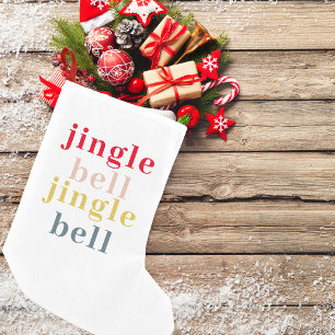 Meia De Natal Pequena Sino de Natal Colorido Moderno Sino de Natal