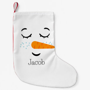 Meia De Natal Pequena Sonhando Frosty, o boneco de neve