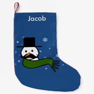 Meia De Natal Pequena Stachy o boneco de neve