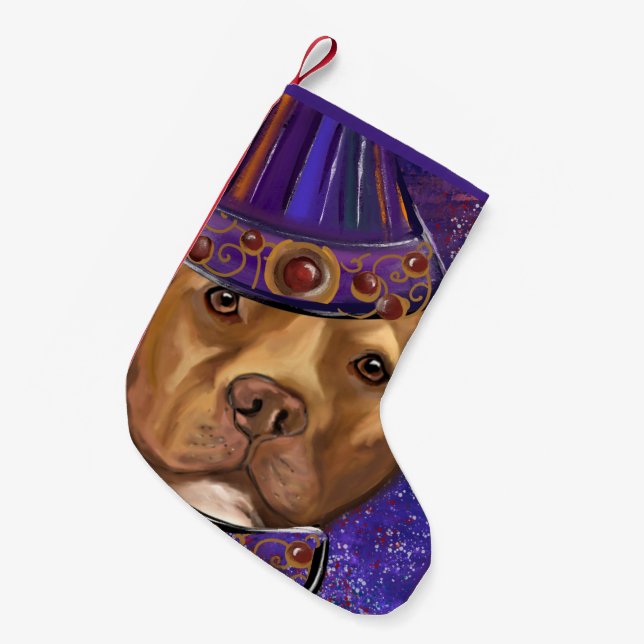 MEIA DE NATAL PEQUENA STAFFORDSHIRE AMERICANO   (Frente (Pendurada))
