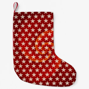 Meia De Natal Pequena Stars Padrão branco transparente + suas ideias