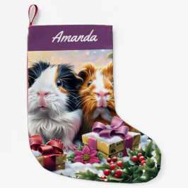 Meia De Natal Pequena Suínos-guineenses