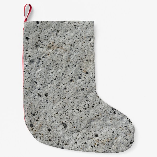 Meia De Natal Pequena sujeira de cinza (Frente)