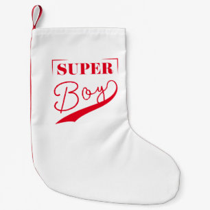 Meia De Natal Pequena Super Boy