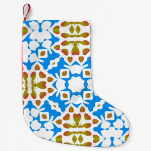 Meia De Natal Pequena Talavera mexicana ornamentado tradicional. Univers