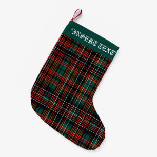 Meia De Natal Pequena Tartan