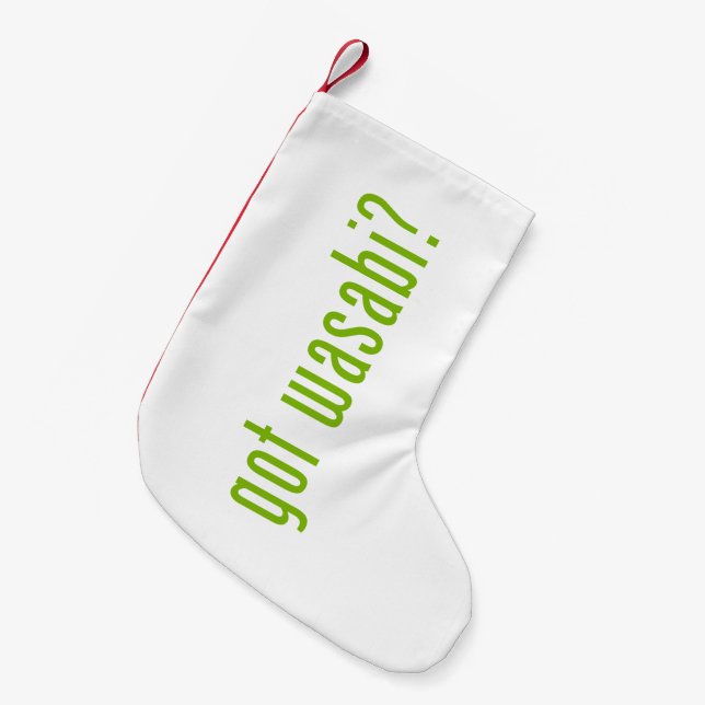 Meia De Natal Pequena tem wasabi? (Frente (Pendurada))