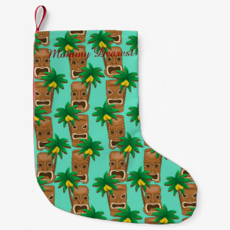 Meia De Natal Pequena Teste padrão havaiano da repetição de Tiki