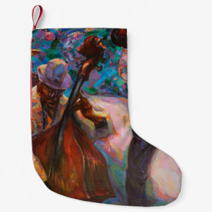 Meia De Natal Pequena textura, pintura a óleo, arte, jazz, blues, tradiç