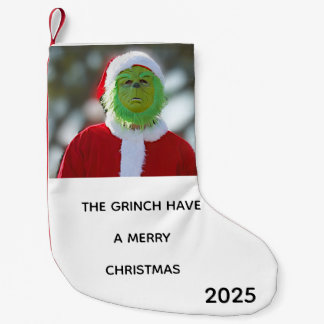 MEIA DE NATAL PEQUENA THE GRINCH HAVE A MERRY CHRISTMAS STOCKING 2025