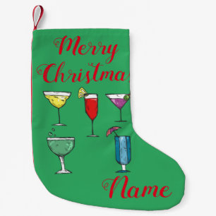 Meia De Natal Pequena Thunder_Cove de Combinação de Bebidas Cocktail