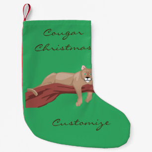 Meia De Natal Pequena Thunder_Cove Do Leão Da Montanha Cougar Puma 