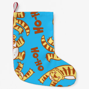 Meia De Natal Pequena Tiger Cubs Cartoon: Engraçado Sem Olho.
