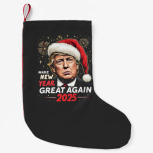 Meia De Natal Pequena Tornar Excelente do Ano Novo Novamente 2025 Trump 