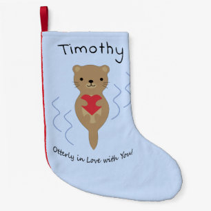 Meia De Natal Pequena Totalmente apaixonado por você