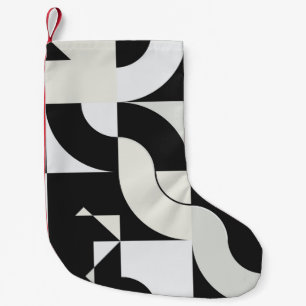 Meia De Natal Pequena Trabalho de arte de composição Bauhaus feito com a