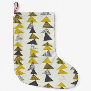 Meia De Natal Pequena Triângulos Retroativos: Padrão Sem Costura Variado