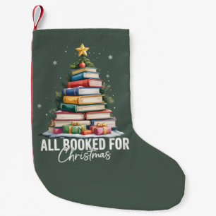 Meia De Natal Pequena Tudo Reservado Para Presente De Natal Bibliotecári