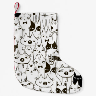 Meia De Natal Pequena Um padrão perfeito para gatos engraçados. 