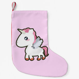 Meia De Natal Pequena Unicórnio de Kawaii