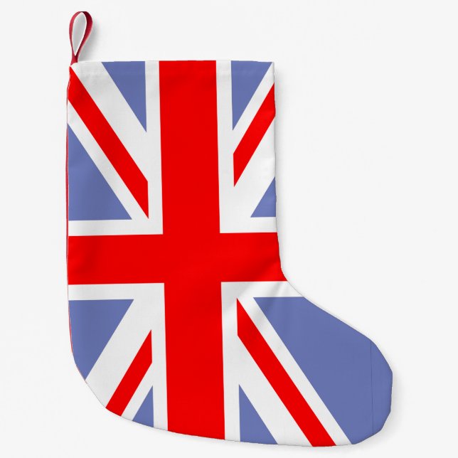 Meia De Natal Pequena Union Jack (Frente)