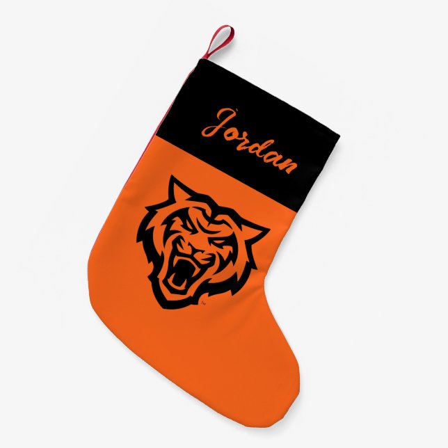 Meia De Natal Pequena Universidade Estadual de Idaho Bengals Spirit Desi (Frente (Pendurada))