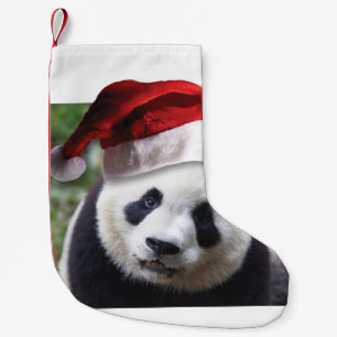 Meia De Natal Pequena Urso de Panda de Natal