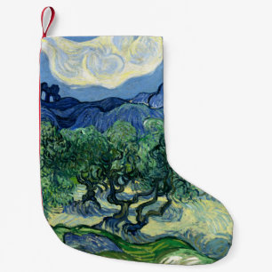 Meia De Natal Pequena Van Gogh As Oliveiras Pintura Paisagem