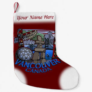 Meia De Natal Pequena Vancouver Stoking Vancouver Christmas Stocks