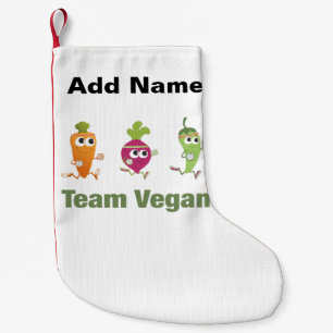 Meia De Natal Pequena Vegan da equipe! Vegetarianos Running