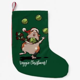 Meia De Natal Pequena Veggie Natal! Guinei malabarizando couros