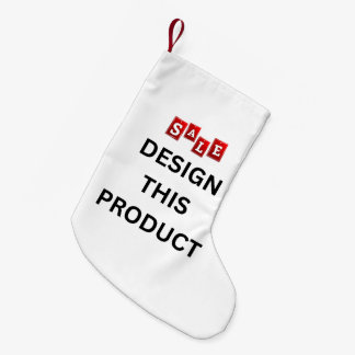 Meia De Natal Pequena VENDA! Escória Pequena - Poli Esmagado - 2 Lados