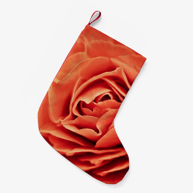 Meia De Natal Pequena vida rosada (Frente (Pendurada))