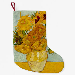 Meia De Natal Pequena Vincent Van Gogh 12 Girassóis Impressionista