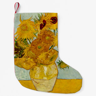 Meia De Natal Pequena Vincent Van Gogh 12 Girassóis Impressionista
