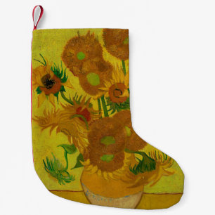 Meia De Natal Pequena Vincent Van Gogh 15 Sunflower Painting