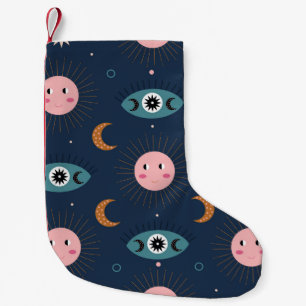 Meia De Natal Pequena vintage baby boho sem descontinuidades. Hippie chi