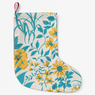 Meia De Natal Pequena Vintage Floral: Liberty Motif Sem Olho