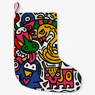Meia De Natal Pequena Vintagem Desenhada à Mão Ilustração de Dodle, dese