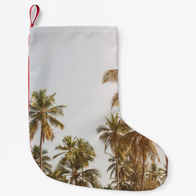 Meia De Natal Pequena Visão Cênica de Palm Beach (Frente)