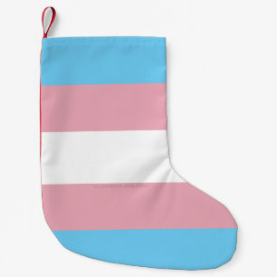 Meia De Natal Pequena Visibilidade da bandeira do orgulho transgênero Sl