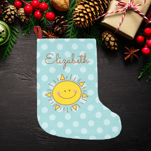 Meia De Natal Pequena Você é meu dia ensolarado bonito feliz da luz do